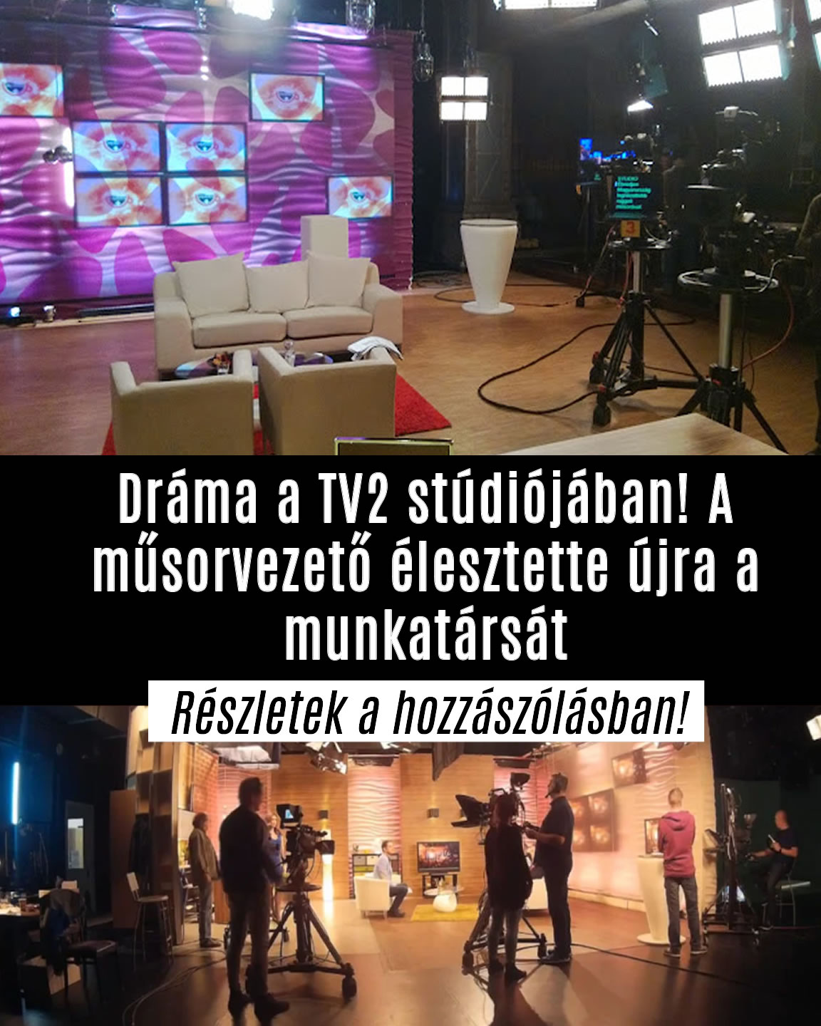 TV2 műsorvezető élesztette újra a munkatársát