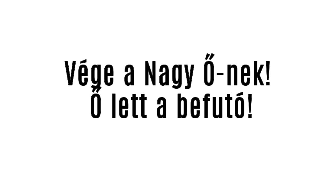 Vége a Nagy Ő-nek! Ő lett a befutó!