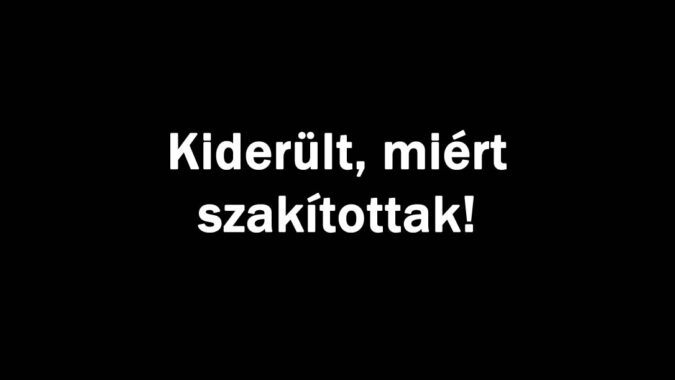 Kiderült, miért szakítottak!