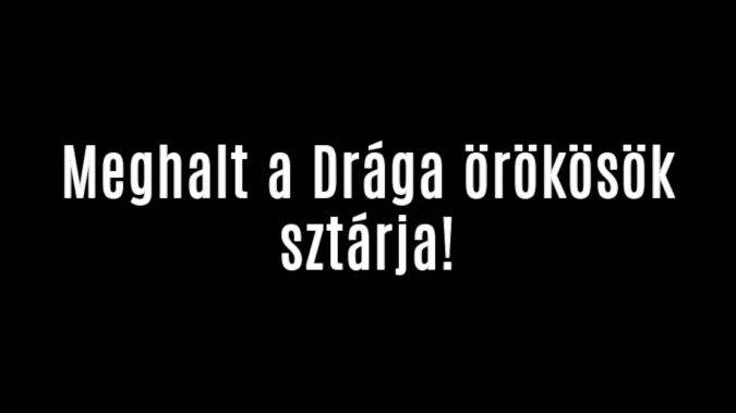 Meghalt a Drága örökösök főszereplője!