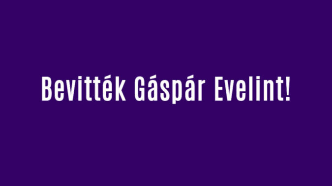 Bevitték Gáspár Evelint!
