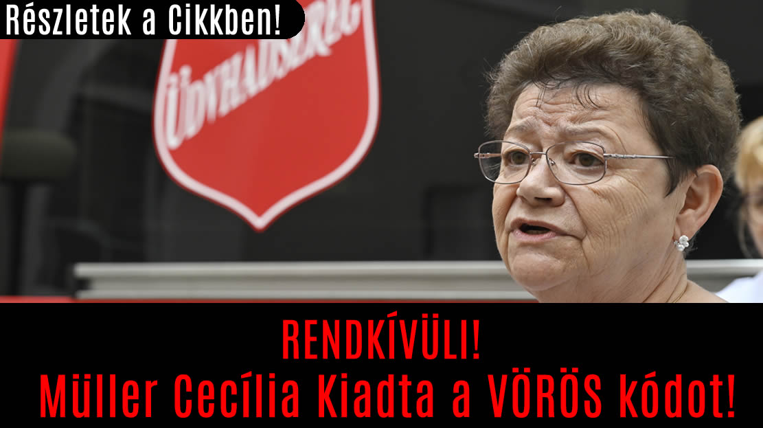 RENDKÍVÜLI! Müller Cecília Kiadta a VÖRÖS kódot!